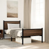 Metalowa rRama łóżka z wezgłowiem i zanóżkiem 75x190 cm
