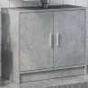 Szafka pod umywalkę, szarość betonu, 63x29x55 cm