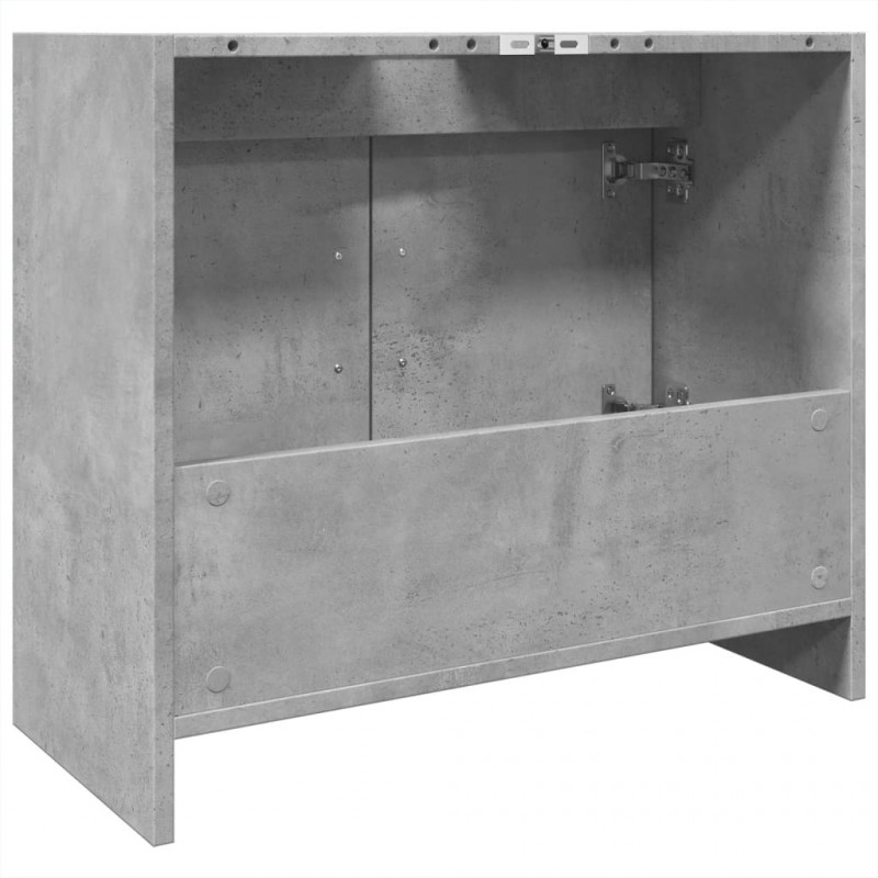 Szafka pod umywalkę, szarość betonu, 63x29x55 cm