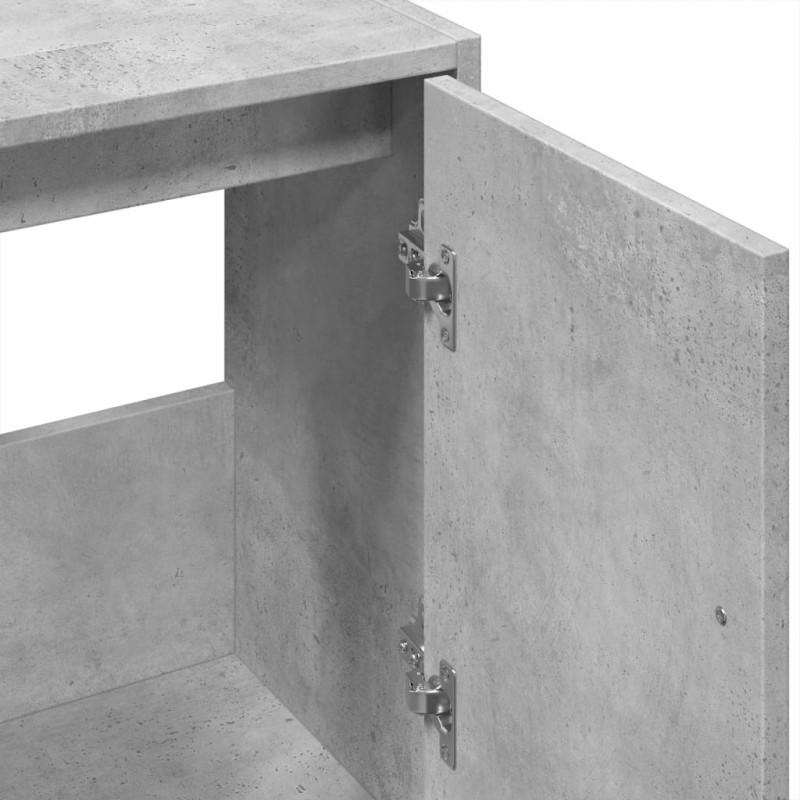 Szafka pod umywalkę, szarość betonu, 63x29x55 cm