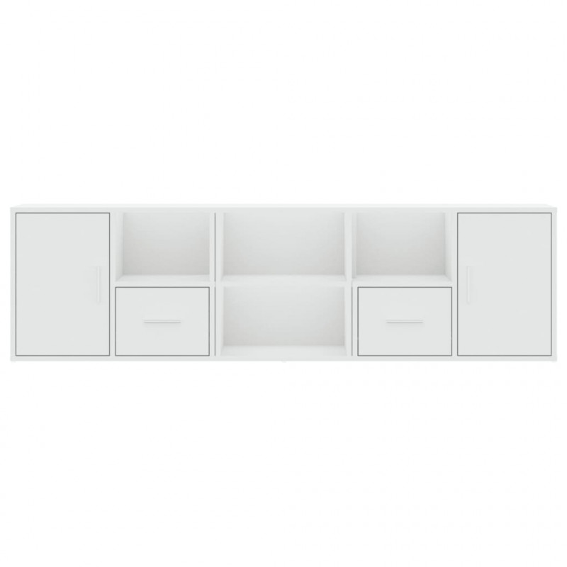 Szafka narożna, biała, 160x40x45 cm, materiał drewnopochodny
