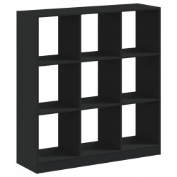 Regał, czarny, 102x32x108 cm, materiał drewnopochodny