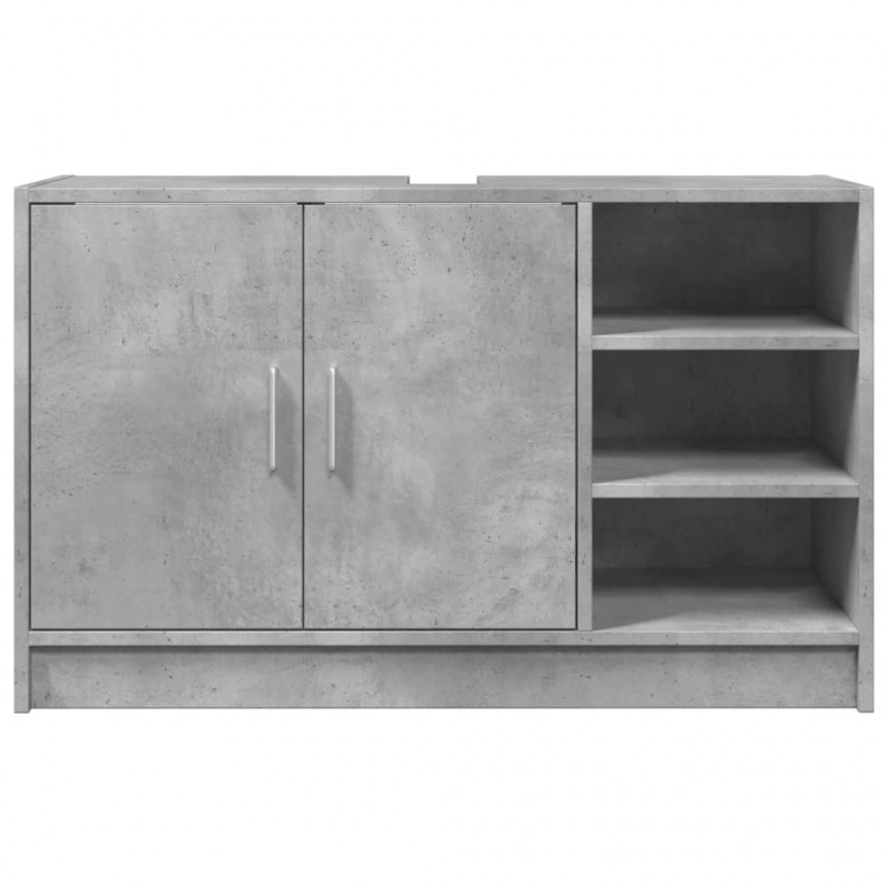 Szafka pod umywalkę, szarość betonu, 90x29x55 cm