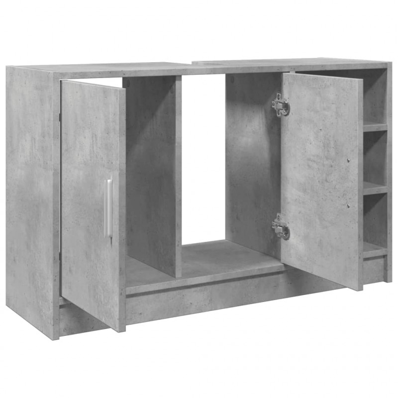 Szafka pod umywalkę, szarość betonu, 90x29x55 cm