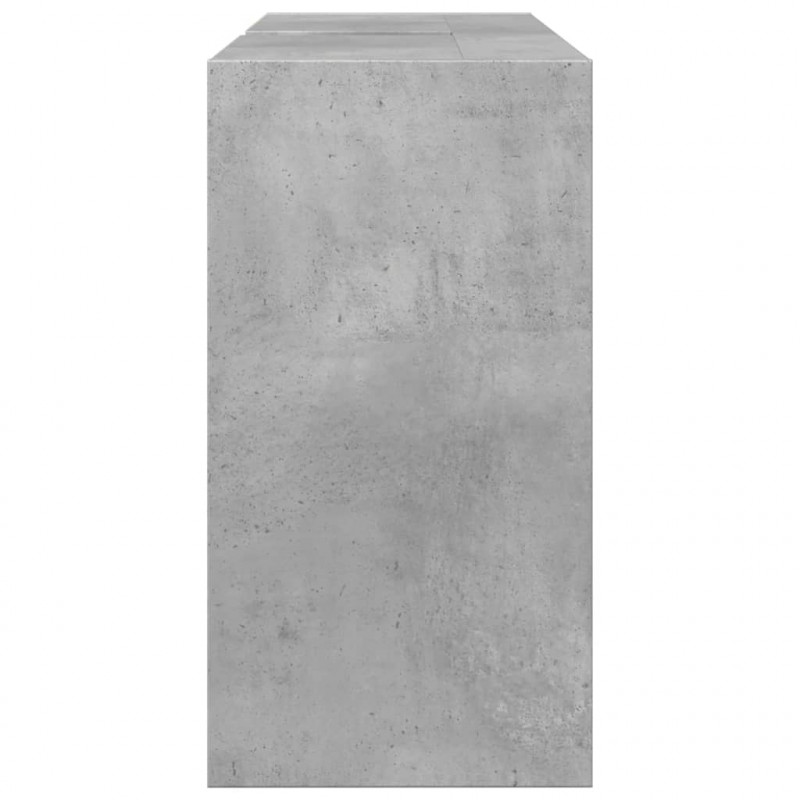 Szafka pod umywalkę, szarość betonu, 90x29x55 cm