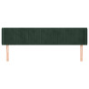 Zagłówek uszak, ciemnozielony, 203x16x78/88 cm, aksamit