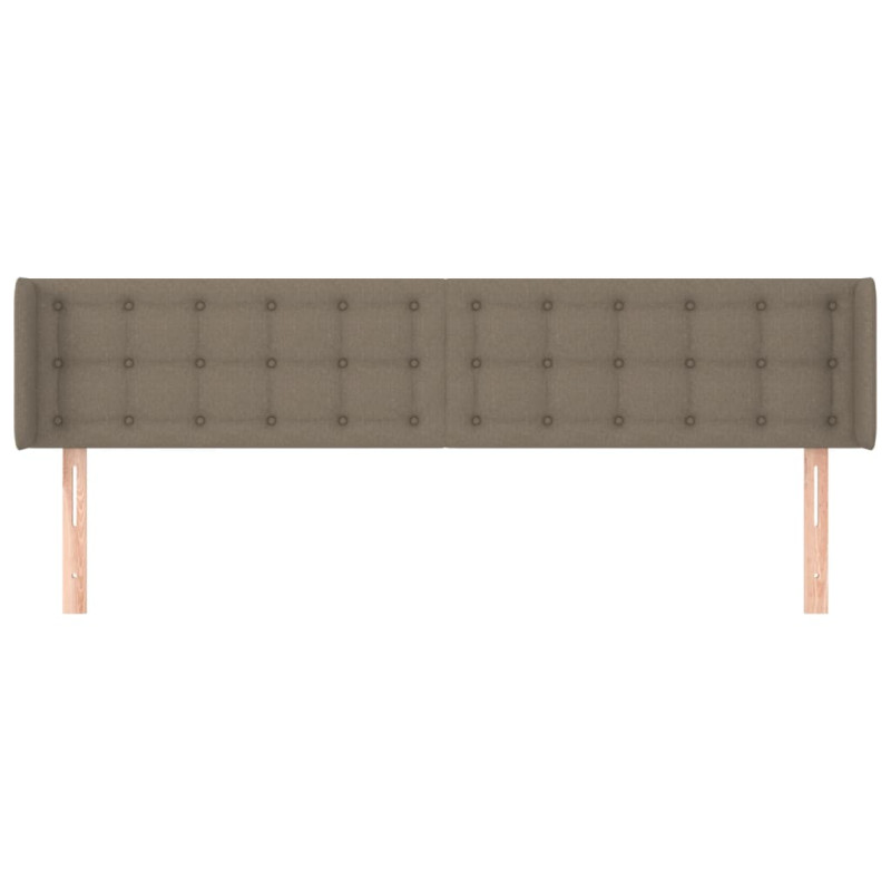 Zagłówek uszak, taupe, 183x16x78/88 cm, tkanina