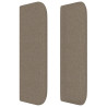 Zagłówek uszak, taupe, 183x16x78/88 cm, tkanina