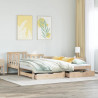 Sofa rozsuwana z szufladami, bez materaca, 80x200 cm