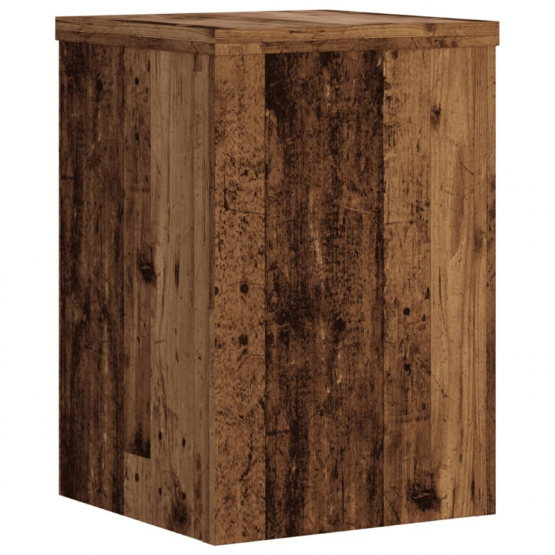 Podstawki pod doniczki, 2 szt., stare drewno, 20x20x30 cm