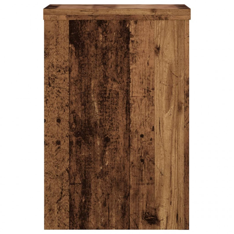 Podstawki pod doniczki, 2 szt., stare drewno, 20x20x30 cm