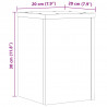 Podstawki pod doniczki, 2 szt., stare drewno, 20x20x30 cm