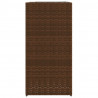 Donice ogrodowe, 2 szt., brązowe, 40x40x80 cm, rattan PE
