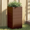 Donice ogrodowe, 2 szt., brązowe, 30x30x60 cm, rattan PE