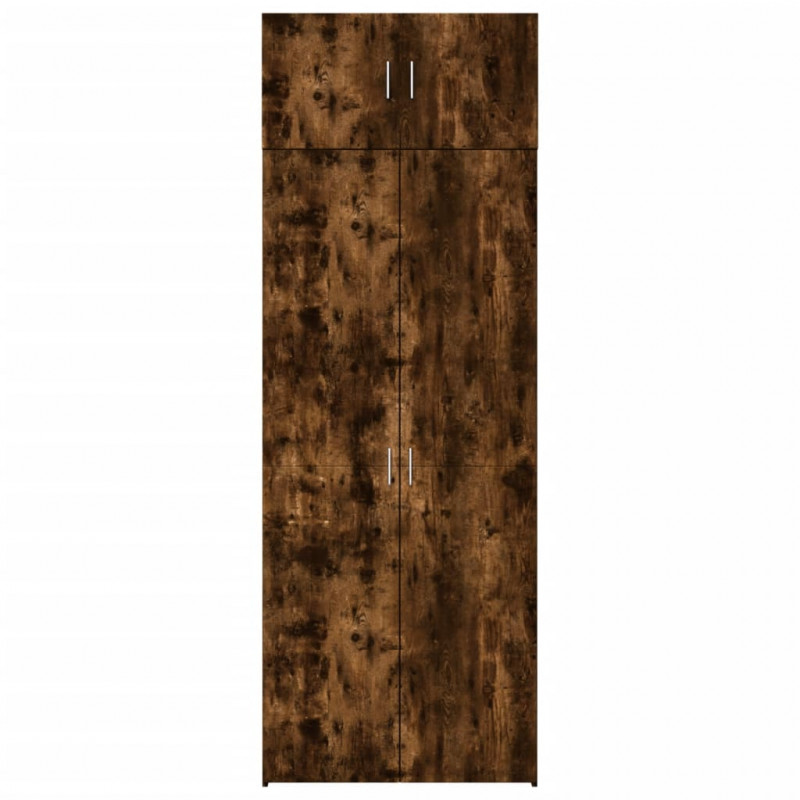 Szafka, przydymiony dąb, 80x42,5x225 cm materiał drewnopochodny