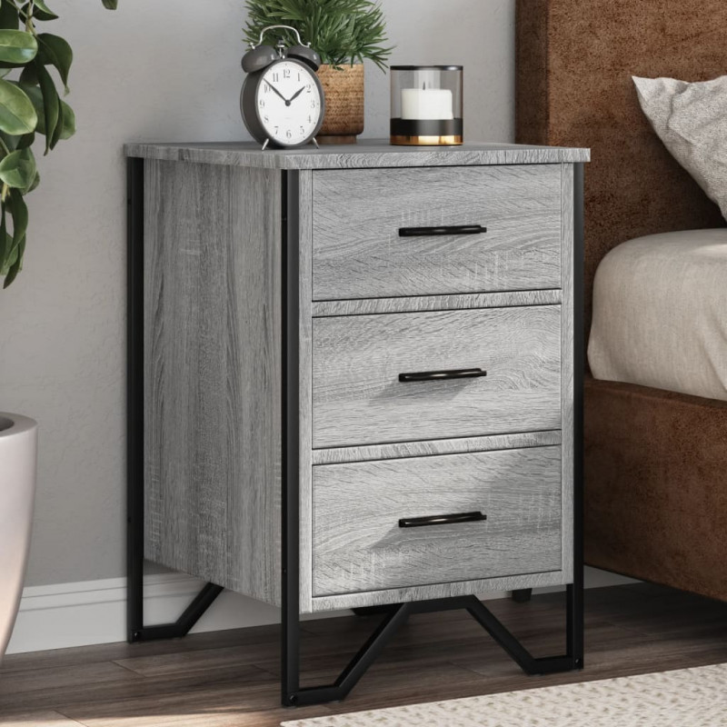 Szafka nocna, szary dąb sonoma, 40x41x60 cm