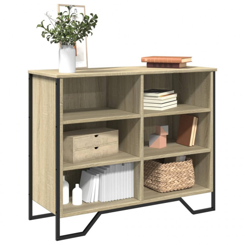 Szafka, dąb sonoma, 91x35,5x74,5 cm, materiał drewnopochodny