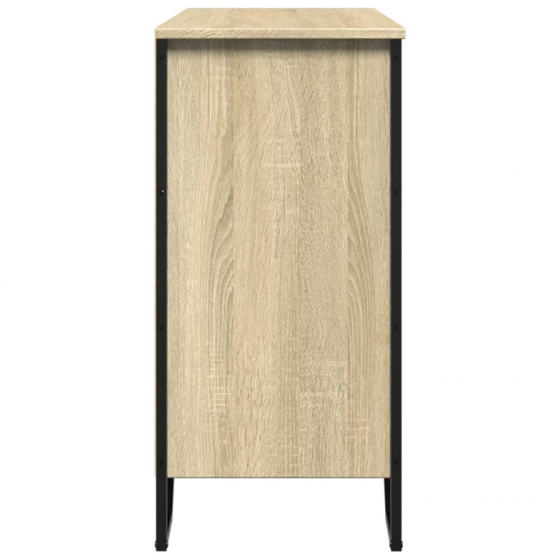 Szafka, dąb sonoma, 91x35,5x74,5 cm, materiał drewnopochodny