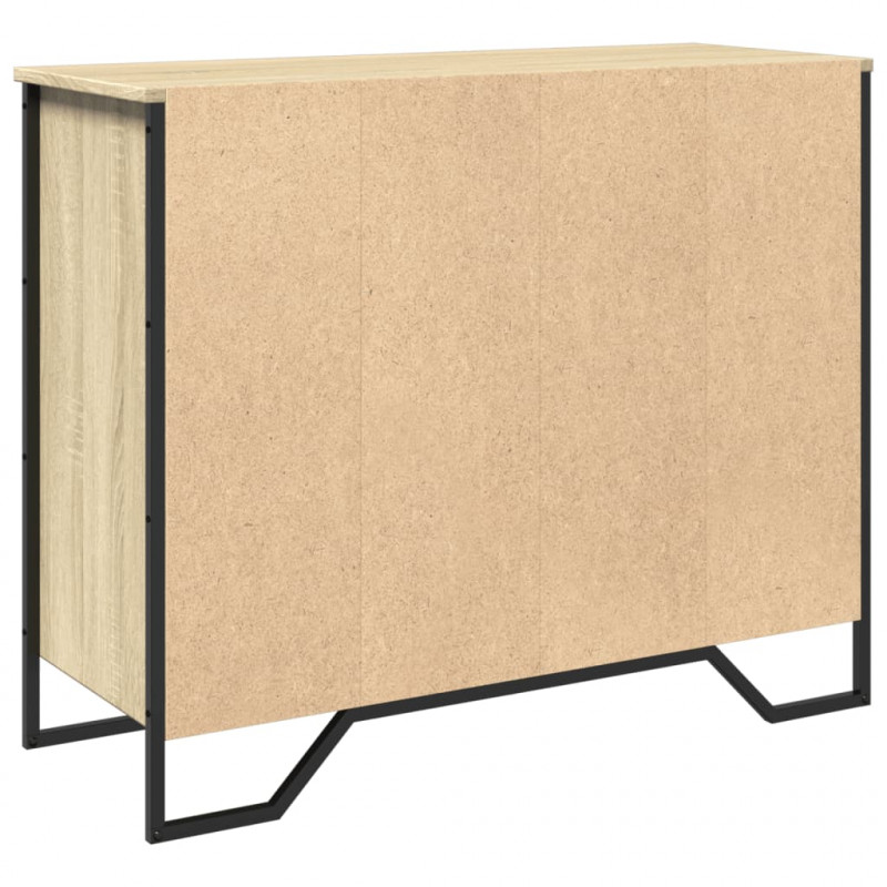 Szafka, dąb sonoma, 91x35,5x74,5 cm, materiał drewnopochodny