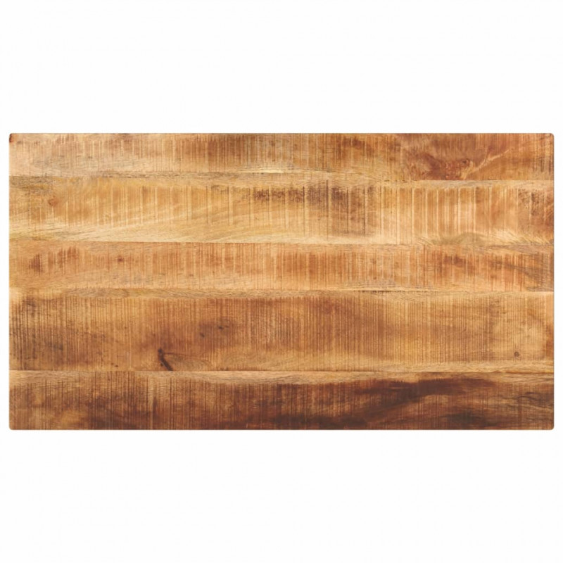 Blat do stołu, 120x60x1,5 cm, prostokątny, surowe drewno mango