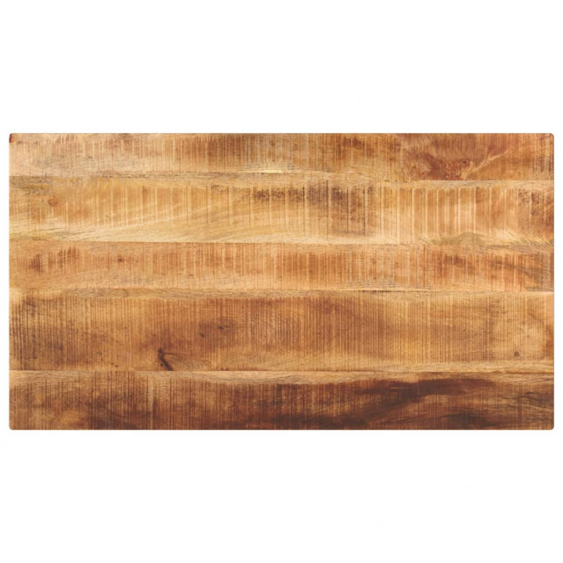 Blat do stołu, 100x50x2,5 cm, prostokątny, surowe drewno mango