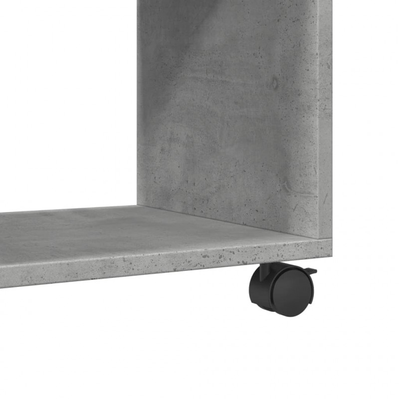 Szafka na kółkach, szarość betonu, 72x33x42,5 cm