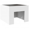 Stolik nocny z LED Infinity, biały, 40x40x30 cm