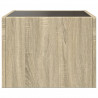 Stolik nocny z LED Infinity, dąb sonoma, 40x40x30 cm