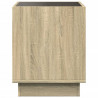 Stolik nocny z LED Infinity, dąb sonoma, 40x40x50 cm