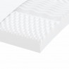 Materac piankowy, biały 100x210 cm, 7-strefowy, twardość 20 ILD