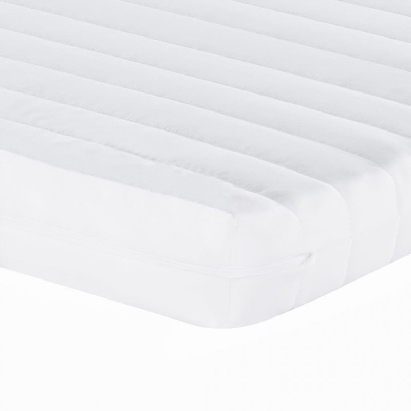 Materac piankowy, biały 100x210 cm, 7-strefowy, twardość 20 ILD