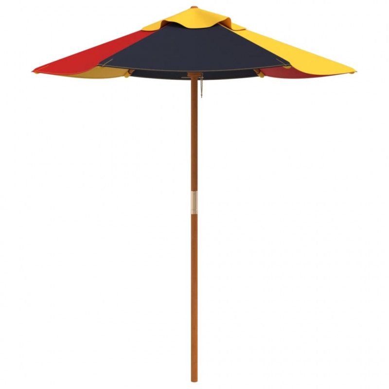 Parasol ogrodowy dla dzieci, na drewnianym słupku, Ø120x140 cm