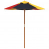 Parasol ogrodowy dla dzieci, na drewnianym słupku, Ø120x140 cm