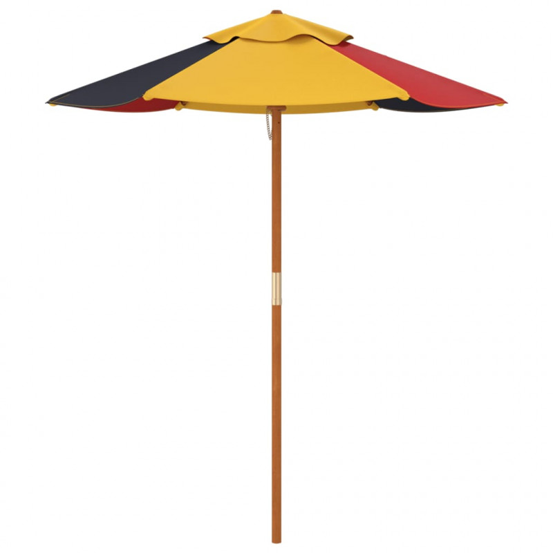 Parasol ogrodowy dla dzieci, na drewnianym słupku, Ø120x140 cm