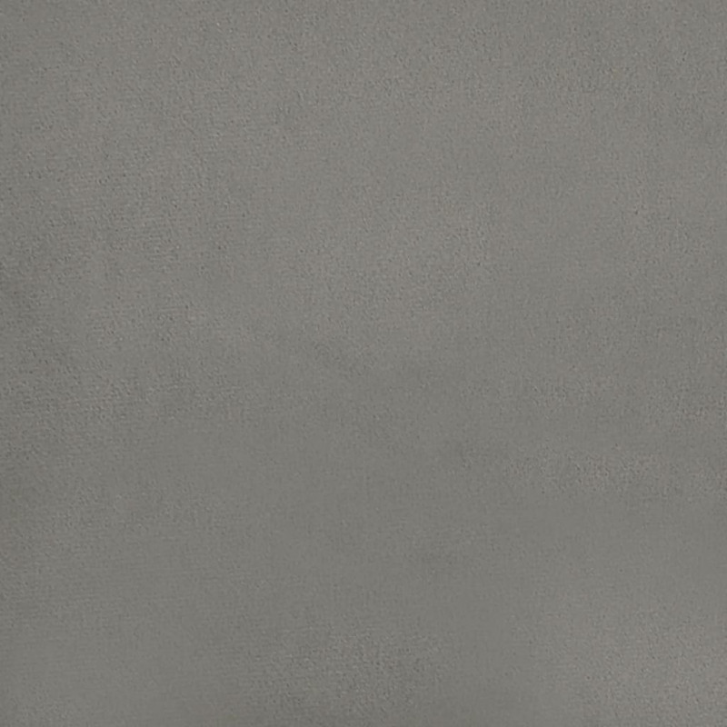 Materac kieszeniowy, jasnoszary, 100x210x20 cm, aksamit