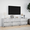 Szafka pod TV z LED, szarość betonu, 180x34x50 cm