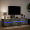 Szafka pod TV z LED, szarość betonu, 180x34x50 cm