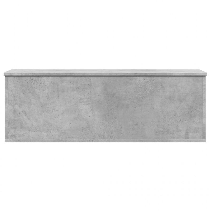 Skrzynia, szarość betonu, 102x35x35 cm, materiał drewnopochodny