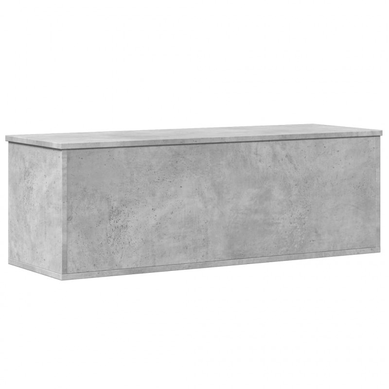 Skrzynia, szarość betonu, 102x35x35 cm, materiał drewnopochodny