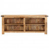 Szafka pod TV, 110x35x40 cm, surowe lite drewno mango