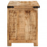 Szafka pod TV, 110x35x40 cm, surowe lite drewno mango