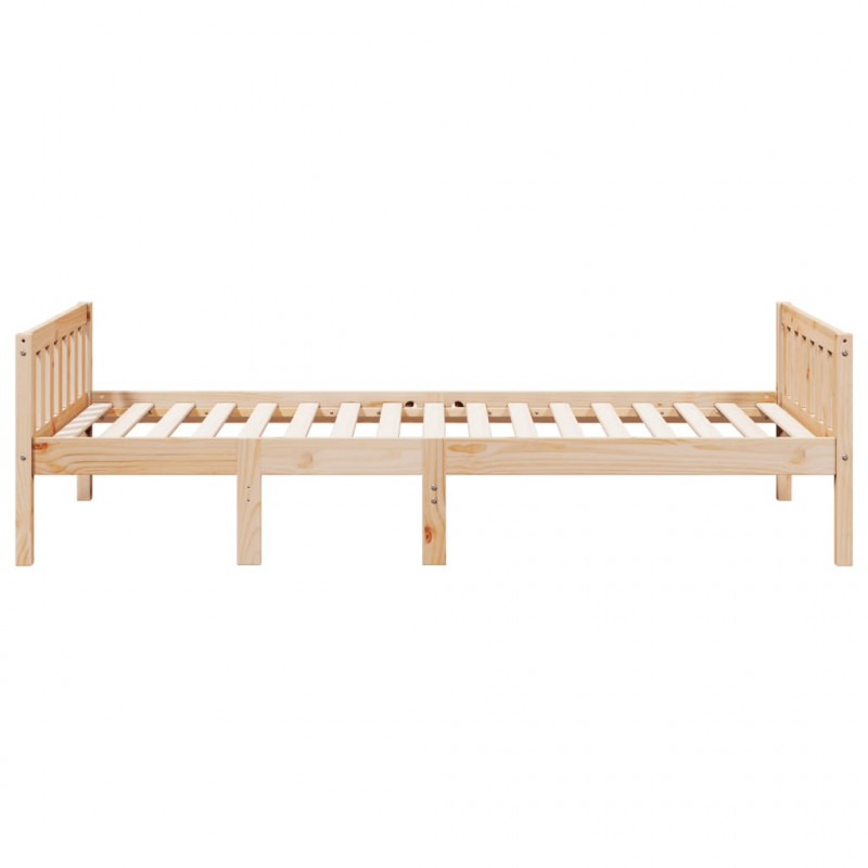 Łóżko dziecięce bez materaca, 90x190 cm, lite drewno sosnowe