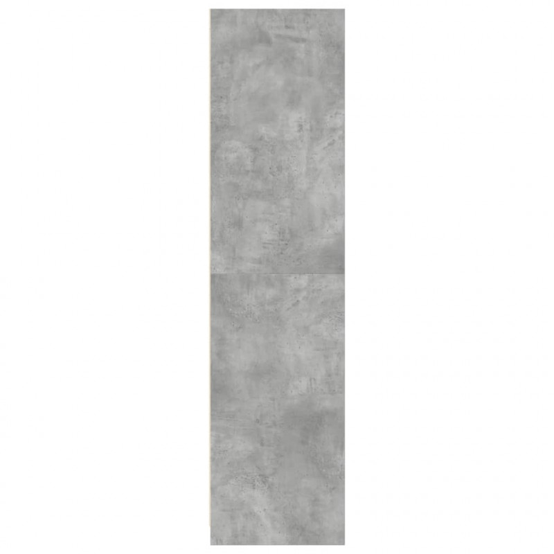 Szafa, kolor betonowy szary, 100x50x200 cm, płyta wiórowa