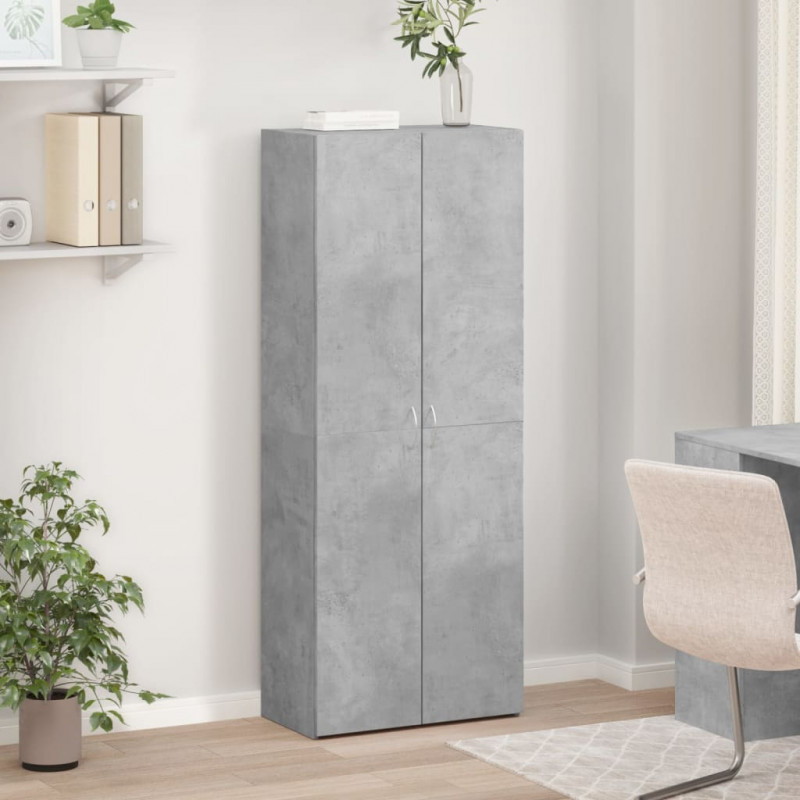 Szafka na dokumenty, szarość betonu, 60x32x153 cm