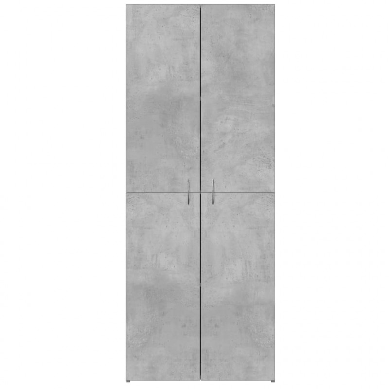 Szafka na dokumenty, szarość betonu, 60x32x153 cm