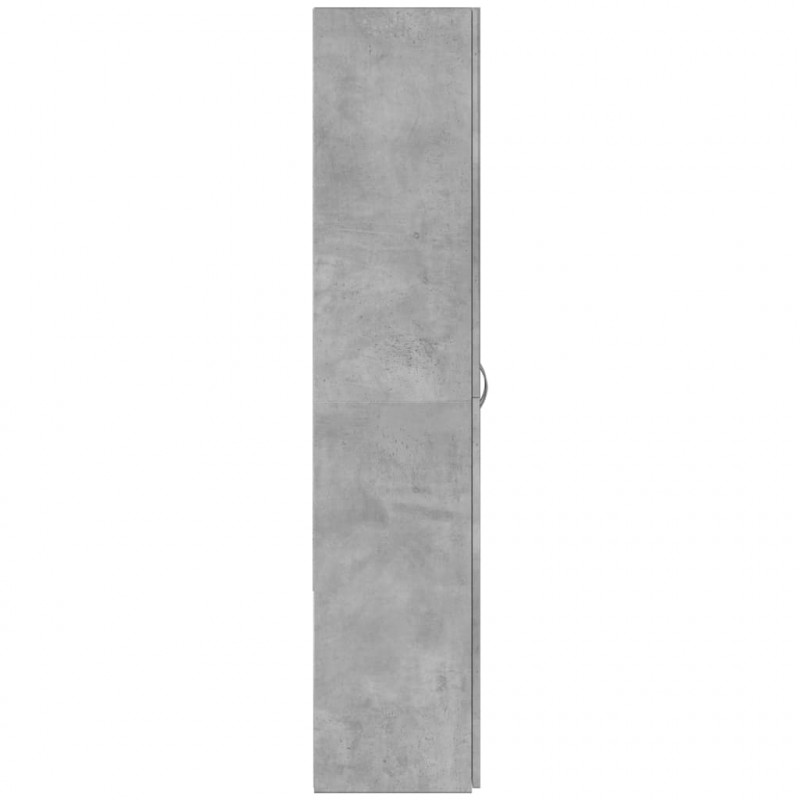 Szafka na dokumenty, szarość betonu, 60x32x153 cm