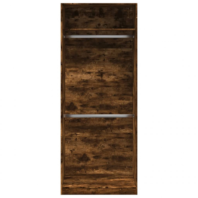 Szafa, przydymiony dąb, 80x50x200 cm, materiał drewnopochodny