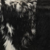 Ławka czarno-biała, 110x30x45 cm, naturalna kozia skóra