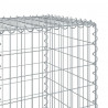 Kosz gabionowy z pokrywą, 1200x50x150 cm, galwanizowane żelazo