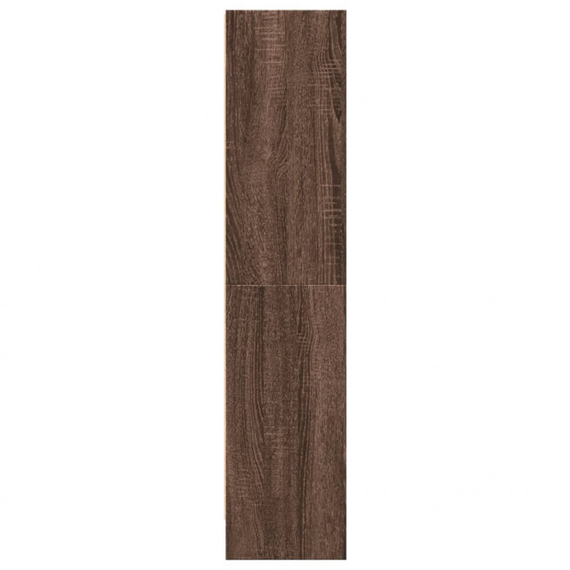 Regał, brązowy dąb, 60x24x109 cm, materiał drewnopochodny
